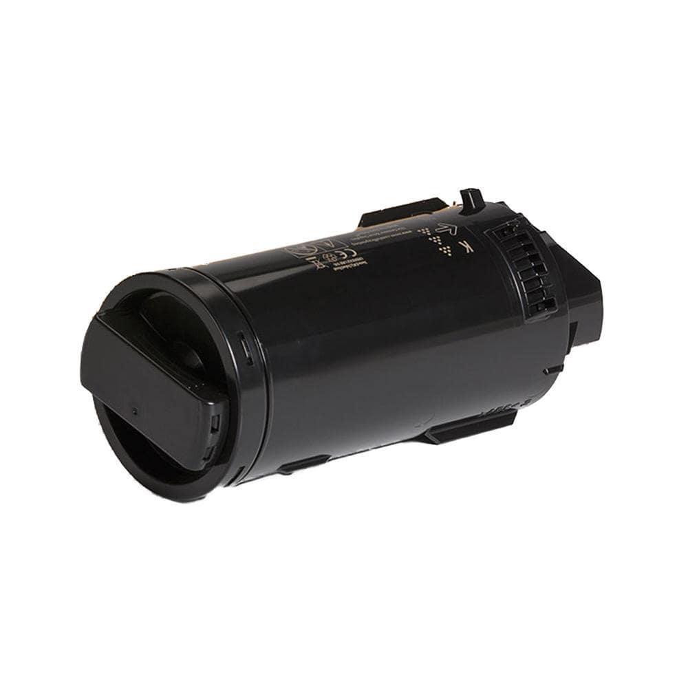 Black cylindrical electronic device with a lens or sensor opening.